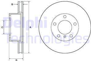 Delphi BG9145C - Bremžu diski www.autospares.lv