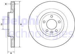 Delphi BG9146C - Bremžu diski www.autospares.lv