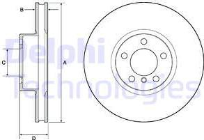 Delphi BG9141C - Bremžu diski www.autospares.lv