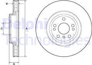 Delphi BG9148C - Bremžu diski www.autospares.lv