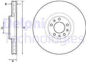 Delphi BG9151C - Bremžu diski www.autospares.lv