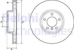 Delphi BG9157C - Bremžu diski www.autospares.lv