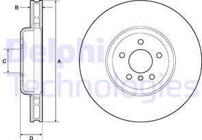 Delphi BG9160C - Bremžu diski www.autospares.lv