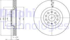 Delphi BG9109 - Bremžu diski www.autospares.lv