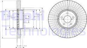 Delphi BG9105 - Bremžu diski www.autospares.lv