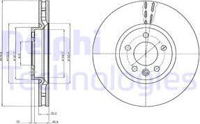 Delphi BG9106 - Bremžu diski www.autospares.lv