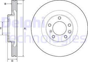 Delphi BG9119C - Bremžu diski www.autospares.lv