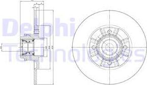 Delphi BG9114RSC - Bremžu diski autospares.lv