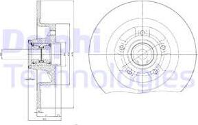 Delphi BG9115RSC - Bremžu diski www.autospares.lv