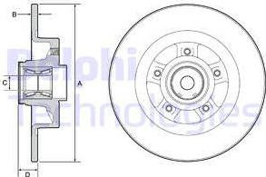 Delphi BG9115RS - Bremžu diski www.autospares.lv