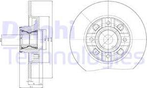 Delphi BG9116RSC - Тормозной диск www.autospares.lv