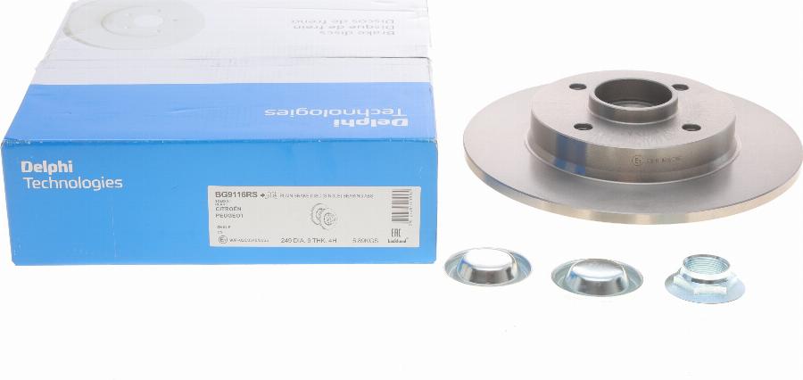 Delphi BG9116RS - Brake Disc www.autospares.lv