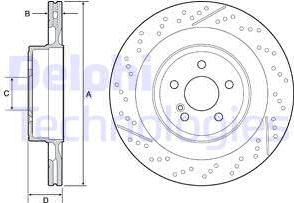 Delphi BG9118C - Bremžu diski www.autospares.lv