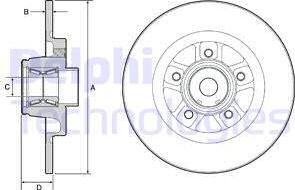 Delphi BG9113RS - Bremžu diski www.autospares.lv