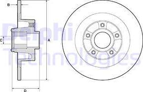 Delphi BG9135RSC - Bremžu diski www.autospares.lv