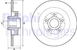 Delphi BG9138RSC - Bremžu diski www.autospares.lv