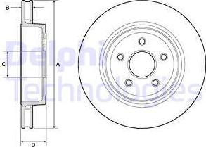 Delphi BG9170C-18B1 - Bremžu diski autospares.lv