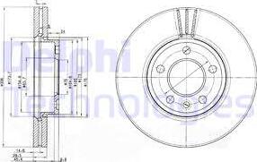 Delphi BG9891C - Brake Disc www.autospares.lv