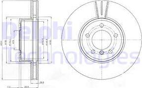 Delphi BG9871C - Bremžu diski www.autospares.lv