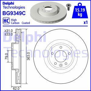 Delphi BG9349C - Bremžu diski www.autospares.lv