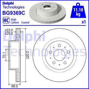 Delphi BG9369C - Bremžu diski www.autospares.lv