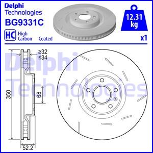 Delphi BG9331C - Bremžu diski www.autospares.lv