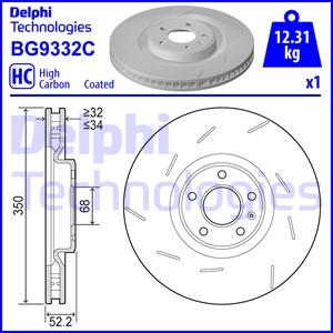 Delphi BG9332C-19B1 - Bremžu diski www.autospares.lv