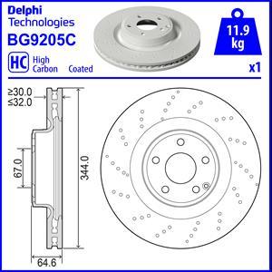 Delphi BG9205C - Bremžu diski www.autospares.lv