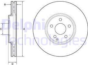 Delphi BG9210C - Bremžu diski www.autospares.lv