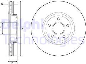 Delphi BG9218C - Bremžu diski www.autospares.lv