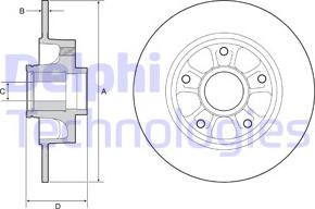 Delphi BG9230RS - Bremžu diski www.autospares.lv