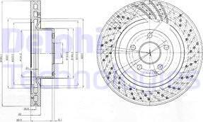 Delphi BG9754 - Bremžu diski www.autospares.lv