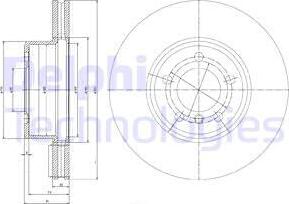 Delphi BG9786 - Bremžu diski www.autospares.lv