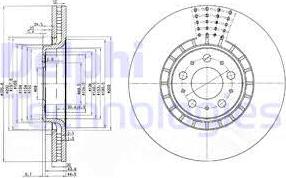 Delphi BG9783C - Bremžu diski autospares.lv