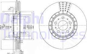 Delphi BG9783 - Bremžu diski www.autospares.lv