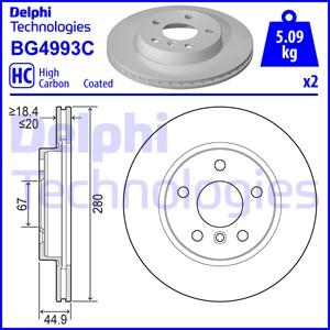 Delphi BG4993C - Bremžu diski www.autospares.lv