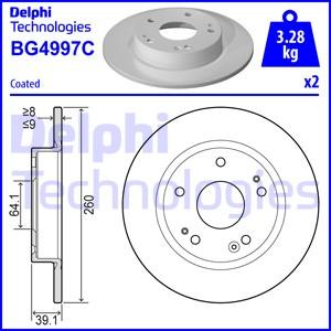 Delphi BG4997C - Bremžu diski www.autospares.lv