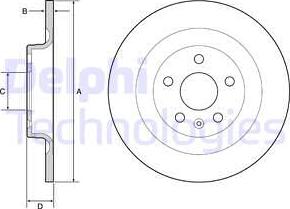 Delphi BG4950C - Bremžu diski www.autospares.lv