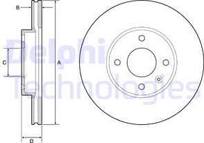 Delphi BG4951C - Bremžu diski www.autospares.lv