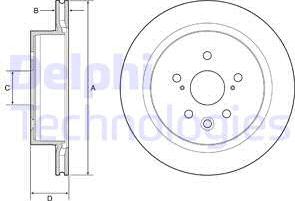 Delphi BG4962C - Bremžu diski www.autospares.lv