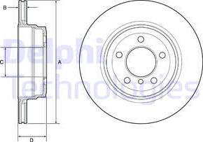 Delphi BG4937C - Bremžu diski www.autospares.lv