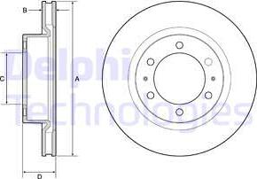 Delphi BG4925C - Bremžu diski www.autospares.lv