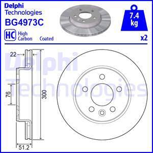 Delphi BG4973C - Bremžu diski www.autospares.lv