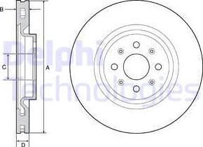 Delphi BG4456 - Bremžu diski www.autospares.lv