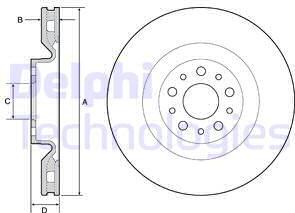 Delphi BG4556 - Bremžu diski www.autospares.lv