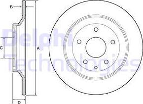 Delphi BG4567C-18B1 - Bremžu diski www.autospares.lv