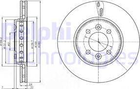 Delphi BG4536C - Bremžu diski autospares.lv