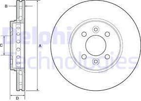 Delphi BG4536 - Bremžu diski autospares.lv