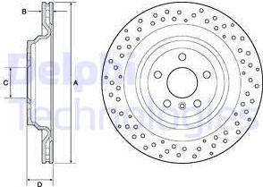 Delphi BG4699C - Bremžu diski www.autospares.lv