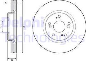 Delphi BG4698C - Bremžu diski www.autospares.lv